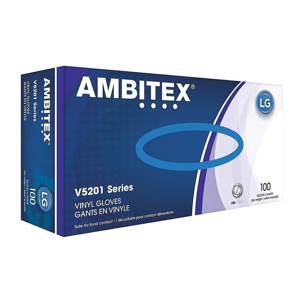 Strong AMBITEX® General Purpose Vinyl Gloves - Powder Free, Small (VSM5201)