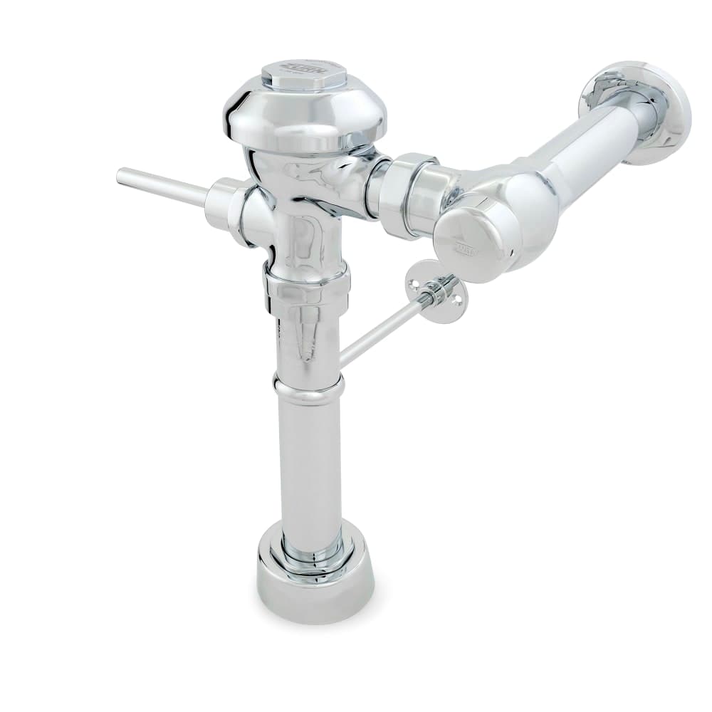 Zurn Industries Z6000PL-HET-YK Exposed Manual Flush Valve Plus w/Solid Ring Pipe Support - 1.28 gpf