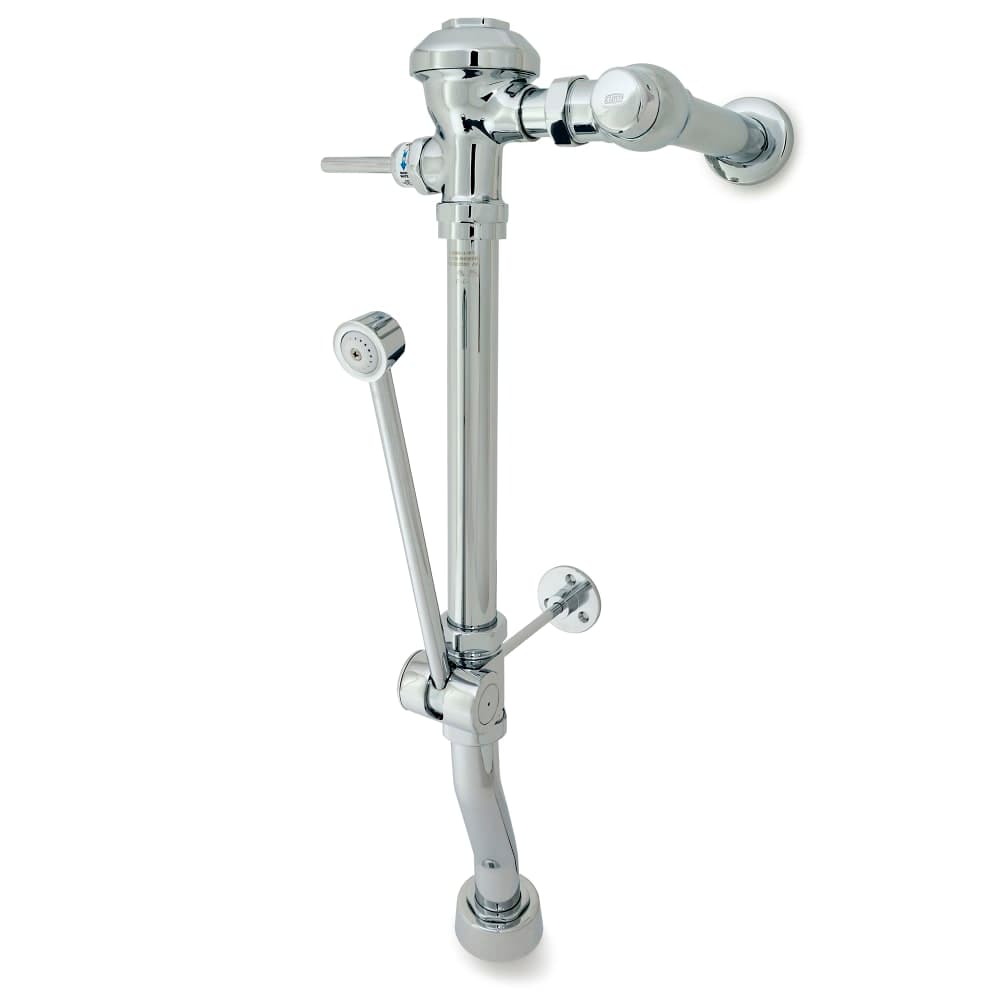 Zurn Industries Z6011AV-WS1-BWN Exposed Manual Diaphragm Flush Valve w/ Bedpan Washer - 1.6 gpf, 26 1/2" Rough-In