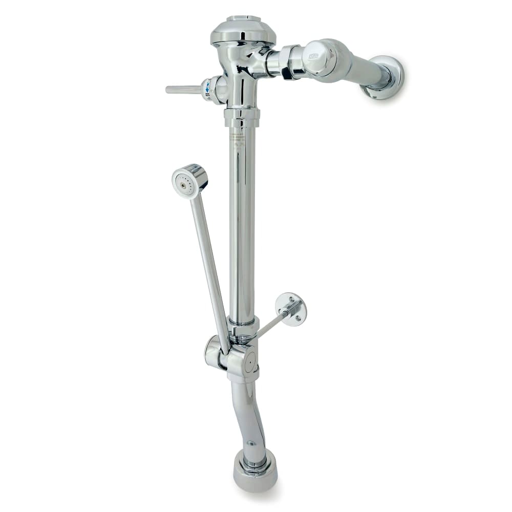 Zurn Industries Z6011AV-WS1-BWN-DF Exposed Manual Diaphragm Flush Valve w/ Bedpan Washer - 1.6 gpf, 26 1/2" Rough-In