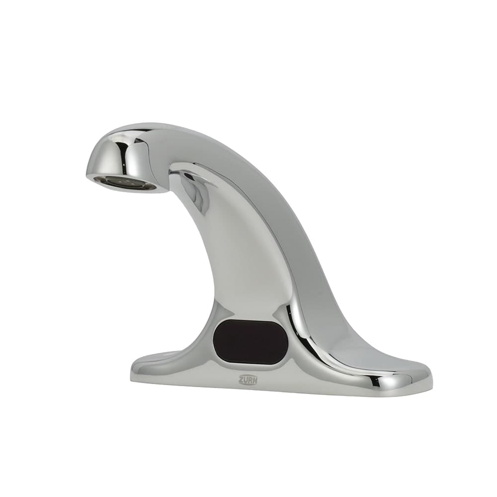 Zurn Industries Z6915-XL-SSH Deck Mount Sensor Faucet w/ 0.5 gpm Aerator & Stainless Supply Hose - Chrome