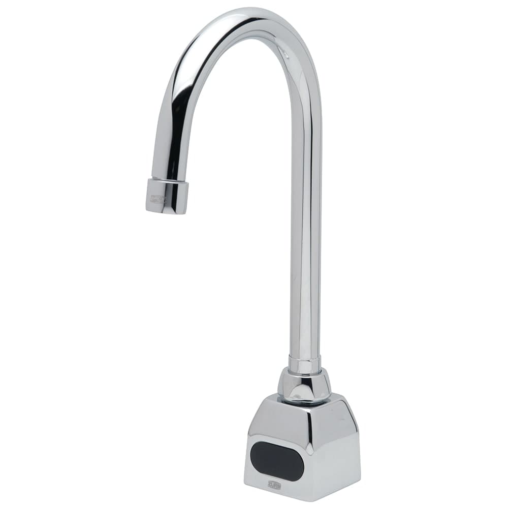 Zurn Industries Z6920-XL-SSH Deck Mount Gooseneck Sensor Faucet w/ 0.5 gpm Aerator & Stainless Supply Hose - Chrome