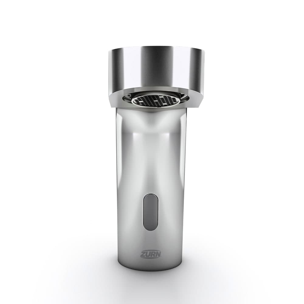 Zurn Industries Z6933-CP4-L-MV Deck Mount Battery Sensor Faucet w/ 1.0 gpm Aerator & Temperature Mixing Valve- 4" Plate, Chrome