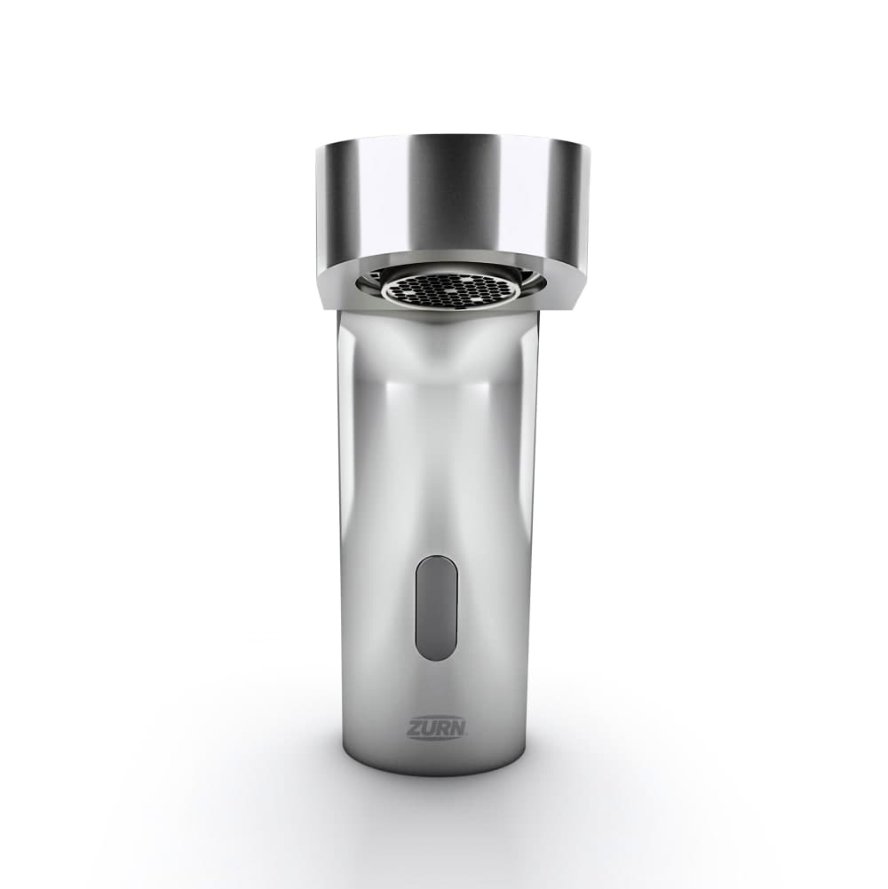 Zurn Industries Z6933-CP4-L-MV-SH Deck Mount Battery Sensor Faucet w/ 1.0 gpm Aerator & Temperature Mixing Valve - 4" Plate, Chrome