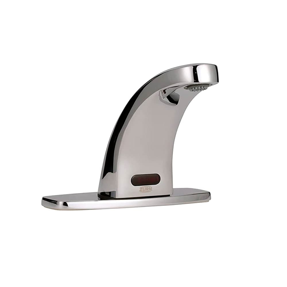 Zurn Industries Z6936-SSH-TMV-1 Deck Mount Battery Sensor Faucet w/ 0.5 gpm Aerator & Thermostatic Mixing Valve - Chrome