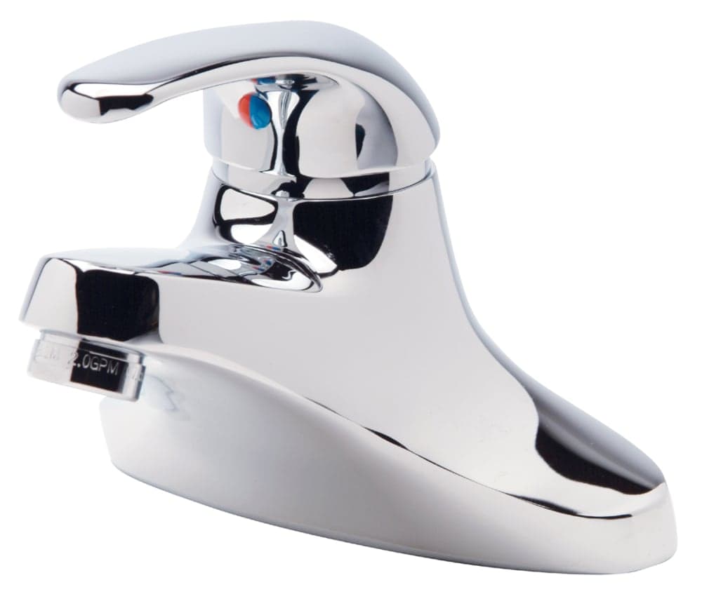 Zurn Industries Z81000-XL-3M Deck Mount Lavatory Faucet w/ 4 3/4" Spout & 0.5 gpm Spray Outlet- 4" Centers, Chrome