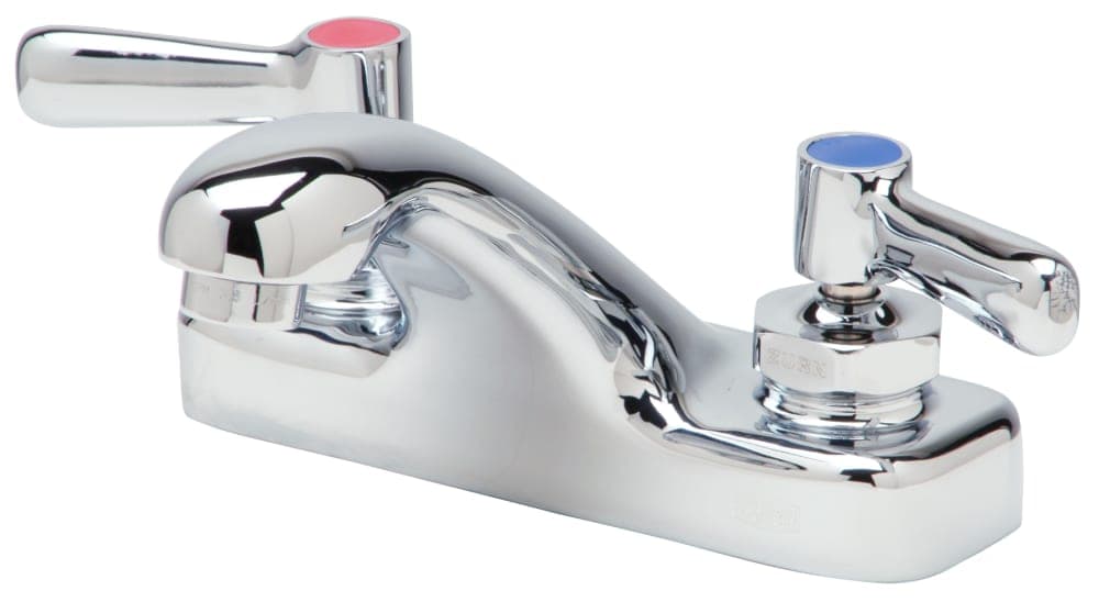 Zurn Industries Z81101-XL-3M Deck Mount Lavatory Faucet w/ 4" Spout & 0.5 gpm Spray Outlet- 4" Centers, Chrome