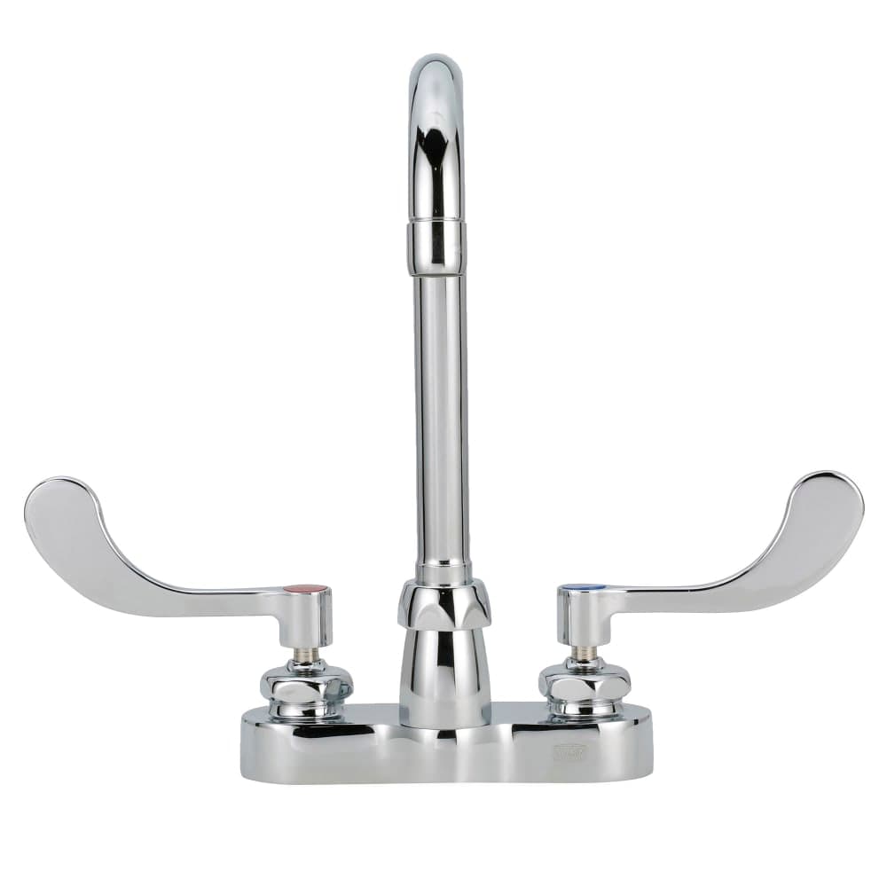 Zurn Industries Z812A4-XL Deck Mount Faucet w/ 2.2 gpm Aerator - 3 1/2" Swivel Gooseneck Spout, 4" Centers