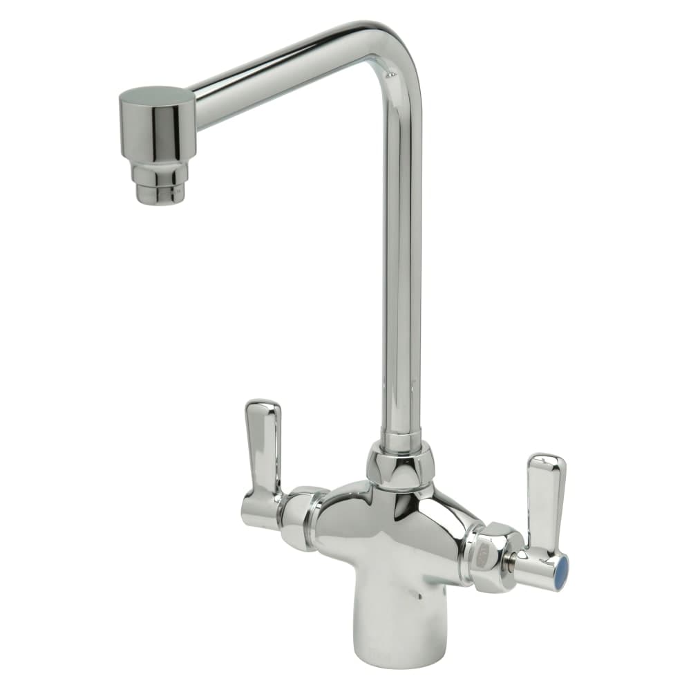 Zurn Industries Z826S1-XL Deck Mount Laboratory Faucet w/ 2.2 gpm Aerator - 8" Bent-Riser Spout