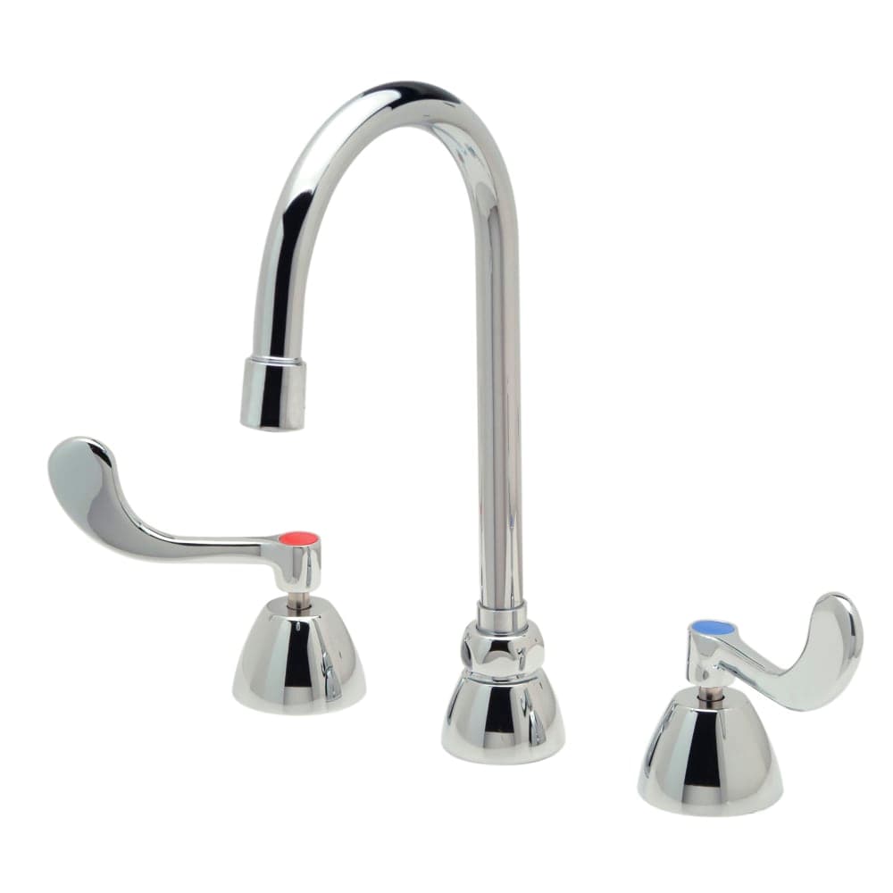 Zurn Industries Z831B4-XL-ICT-FC Deck Mount Lavatory Faucet w/ 2.0 gpm Laminar Flow - 5 3/8" Gooseneck Spout, Chrome