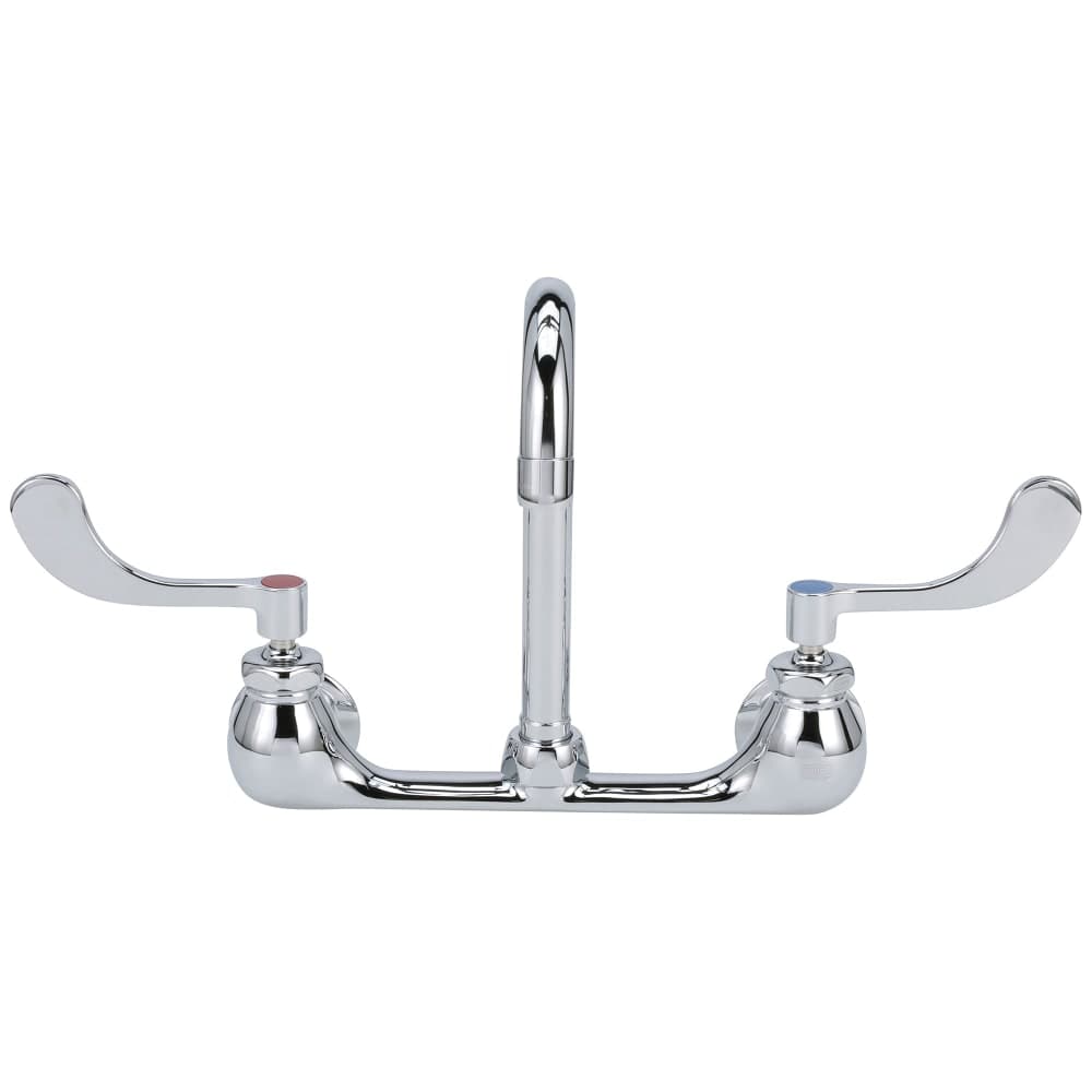 Zurn Industries Z842A4-XL Splash Mount Faucet - 3 1/2" Gooseneck Spout, 8 3/4" Centers