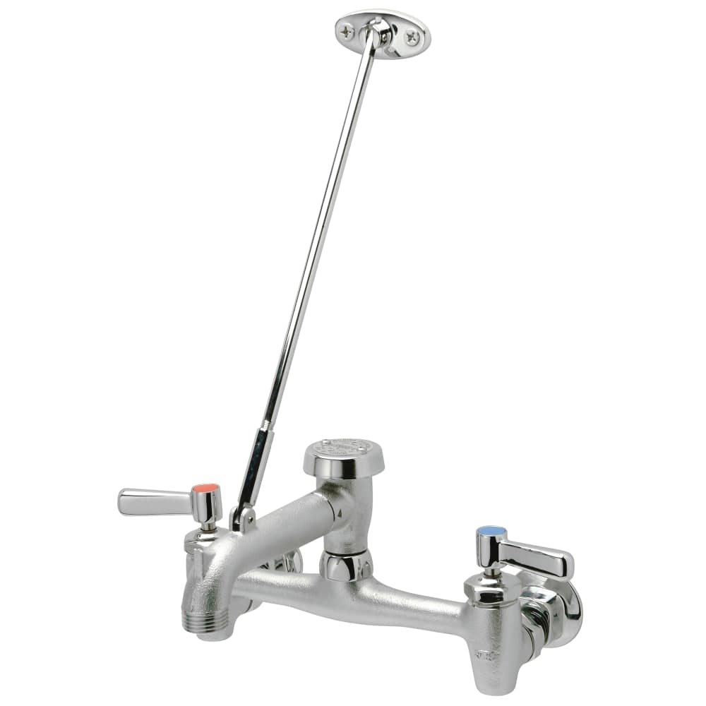 Zurn Industries Z843M1-CS-RC Service Sink Faucet w/ 8" Vacuum Breaker Nozzle & Check Stop - Rough Chrome