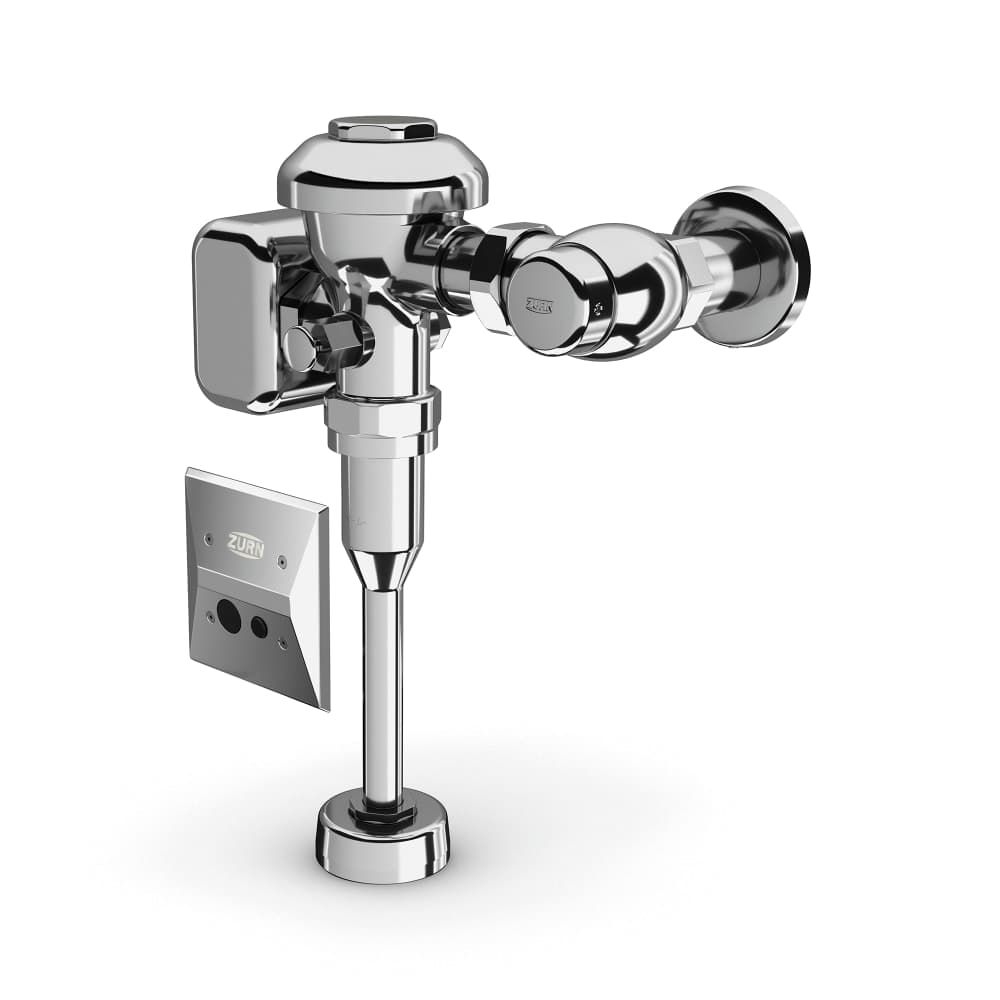 Zurn Industries ZEMS6003AV-EWS-W1 Automatic Sensor Flush Valve for 3/4" Urinals w/ 3/4" Top Spud - 0.5 gpf, Chrome Plated Metal Cover