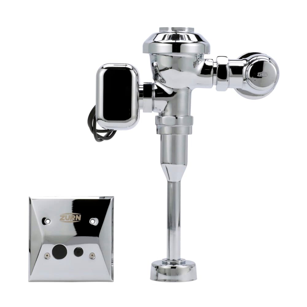Zurn Industries ZEMS6003PL-EWS-W1 In Wall Hardwired Sensor Flush Valve for Urinals - 0.5 gpf, 11 1/2" Rough In, Chrome