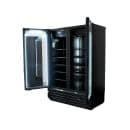 Imbera VRD43 HC BW 54 1/8" Two Section Glass Door Merchandiser - (2) Left/Right Hinge Doors, Black, 115v thumbnail 7