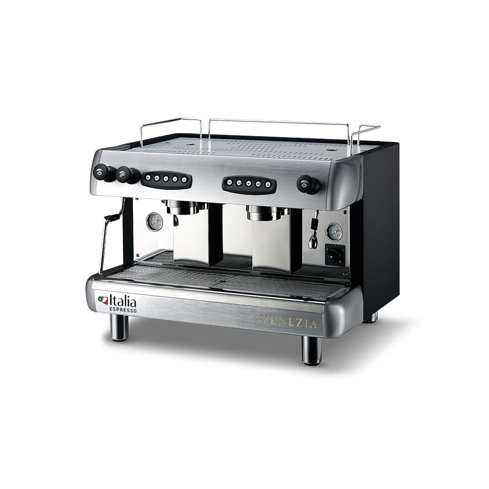 Italia Espresso MFEVZ2001S Venezia Espresso Machine w/ (2) Groups & (2) Steam Valves, 220/240v/1ph