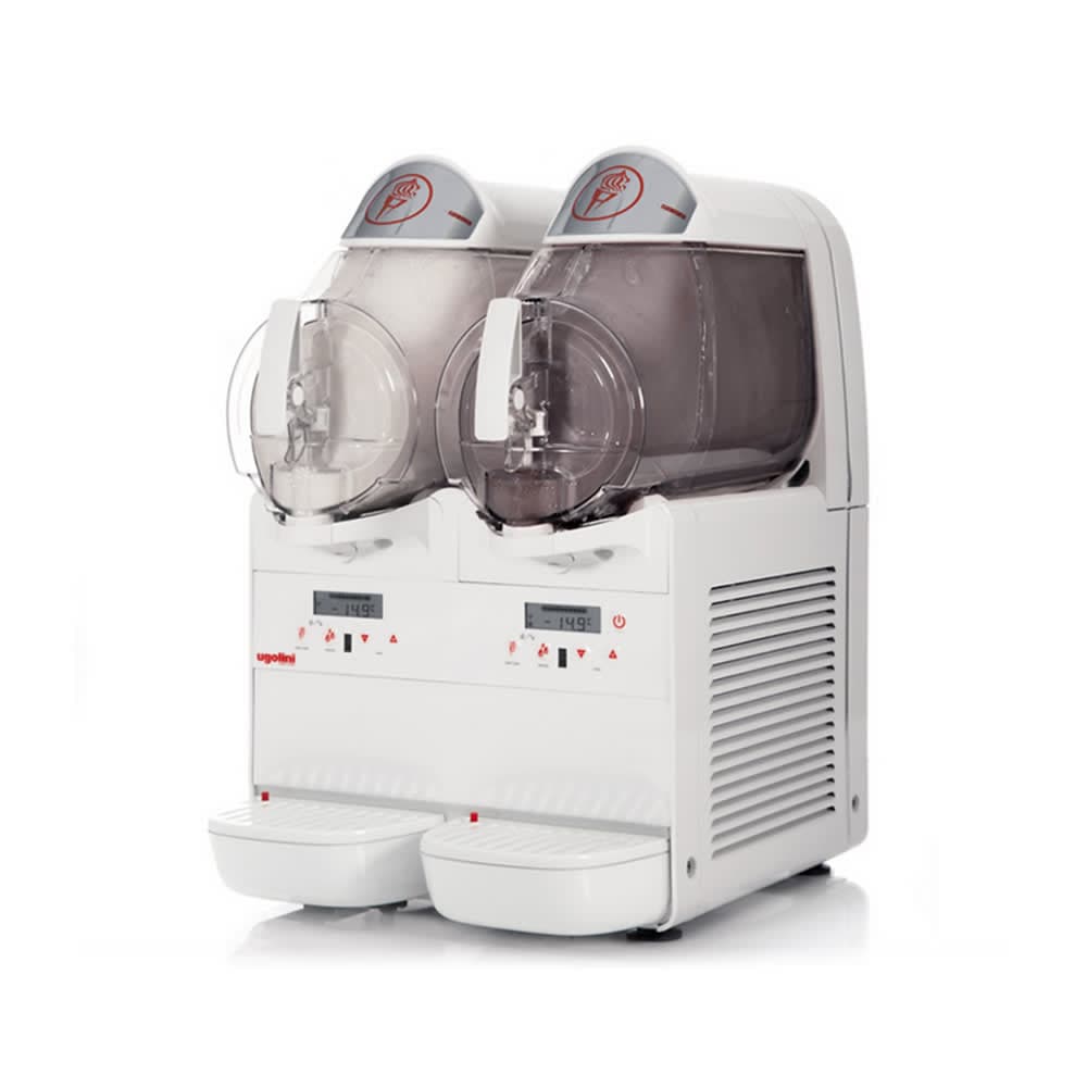 Ugolini UEMG201K0 MiniGEL Plus Soft Serve Ice Cream Machine w/ (2) 6 1/3 qt Flavor Hoppers, 115v/1ph