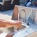 Crown Verity CV-PHS-4 38 1/3"H Portable Sink w/ 6"D Bowl, Hot Water thumbnail 10