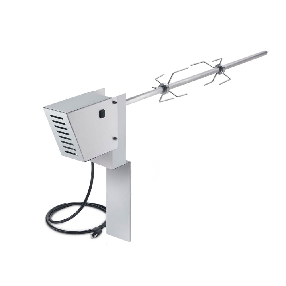 Crown Verity CV-RT-24BI Rotisserie Assembly w/ 5" Forks for BI & Estate 24 Grills