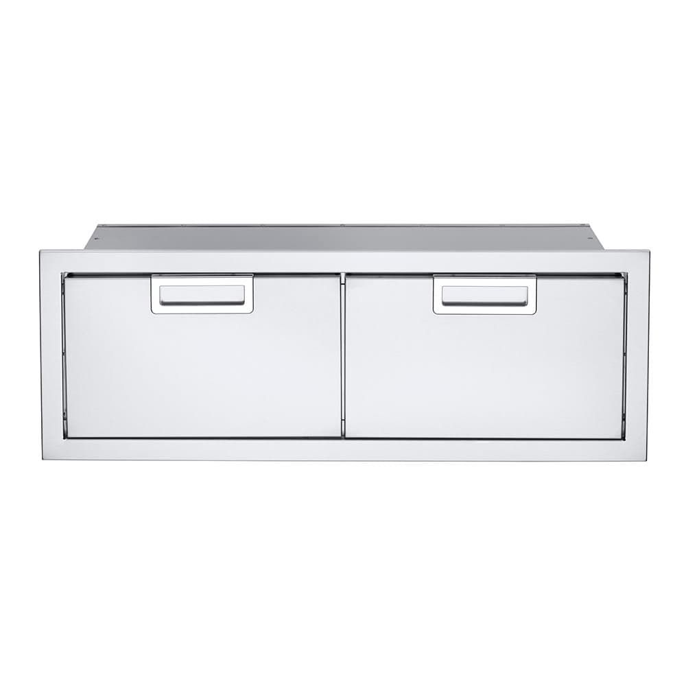 Crown Verity IBI48-DD 48" Built In Horizontal Drawer - Soft Close, Stainless Steel