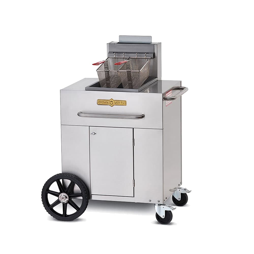Crown Verity CV-PF-1LP Outdoor Gas Fryer - (1) 40 lb Vat, Liquid Propane