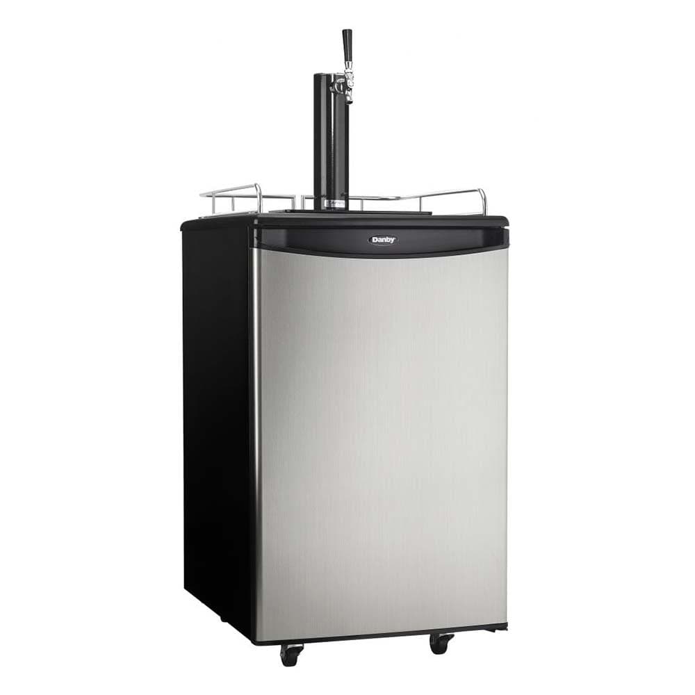 Danby DKC054A1BSLDB 21" Kegerator Beer Dispenser w/ (1) Keg Capacity - (1) Column, Black/Stainless, 115v