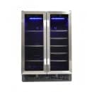 Danby SBC051D1BSS 24" Two Section Wine Cooler w/ (2) Zones - 60 Can, 27 Bottle Capacity, 115v thumbnail 3