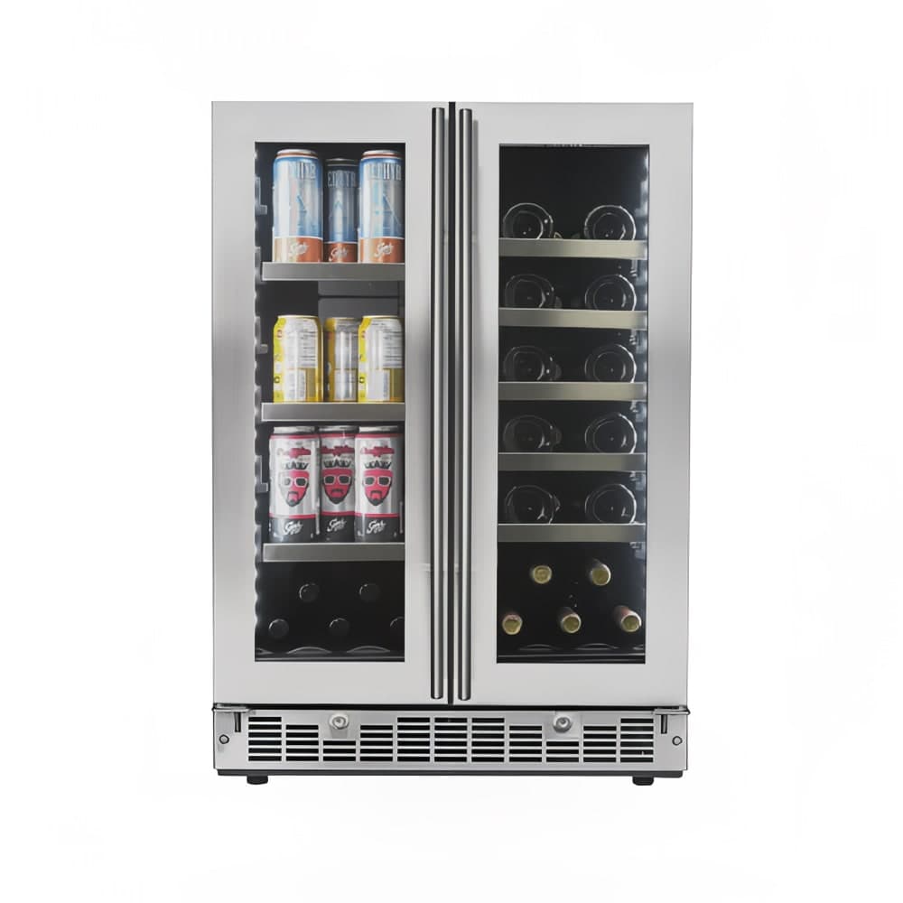 Danby SPRBC047D1SS 24" Two Section Wine Cooler w/ (2) Zones - 21 Bottle Capacity, 115v