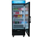 MoTak MGD-1DR-23-X 28 3/8" One Section Glass Door Merchandiser - (1) Right Hinge Door, Black, 115v thumbnail 4