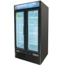 MoTak MGD-2DR-36-HC 39 1/2" Two Section Glass Door Merchandiser - (2) Left/Right Hinge Doors, Black, 115v thumbnail 5