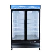 MoTak MGD-2DR-48-X 53 1/8" Two Section Glass Door Merchandiser - (2) Left/Right Hinge Doors, Black, 115v thumbnail 25