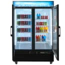 MoTak MGD-2DR-48-X 53 1/8" Two Section Glass Door Merchandiser - (2) Left/Right Hinge Doors, Black, 115v thumbnail 4