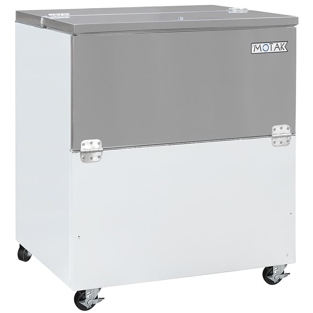 MoTak MMC34-X Milk Cooler w/ Top & Side Access - (512) Half Pint Carton Capacity, 115v