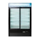 MoTak MGD-2DR-47-X 53 1/8" Two Section Glass Door Merchandiser - (2) Sliding Doors, 115v, Black thumbnail 2