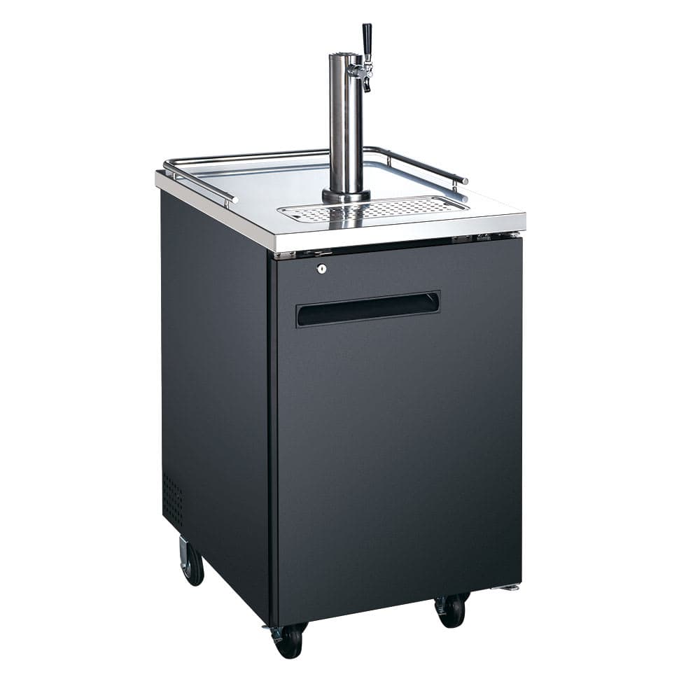 eQuipped 23 1/2" Kegerator Beer Dispenser w/ (1) Keg Capacity - (1) Column, Black, 115v (VUBD1)