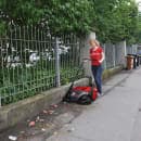 Bissell BG-477 31" Push-Power Deluxe Sweeper w/ (3) Brushes, Orange thumbnail 2