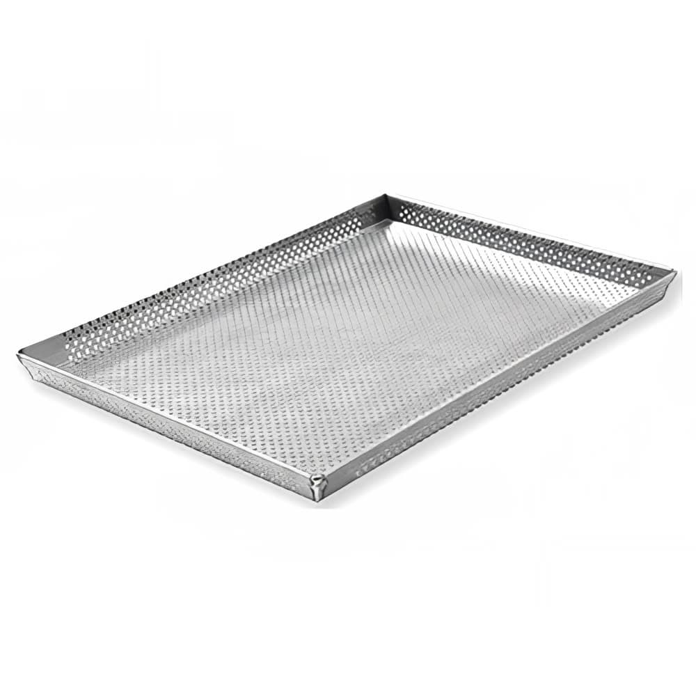 Ovention OV-1/4PAN-PERF 1/4 Quarter Size Bun / Sheet Pan - 13" x 9", Perforated
