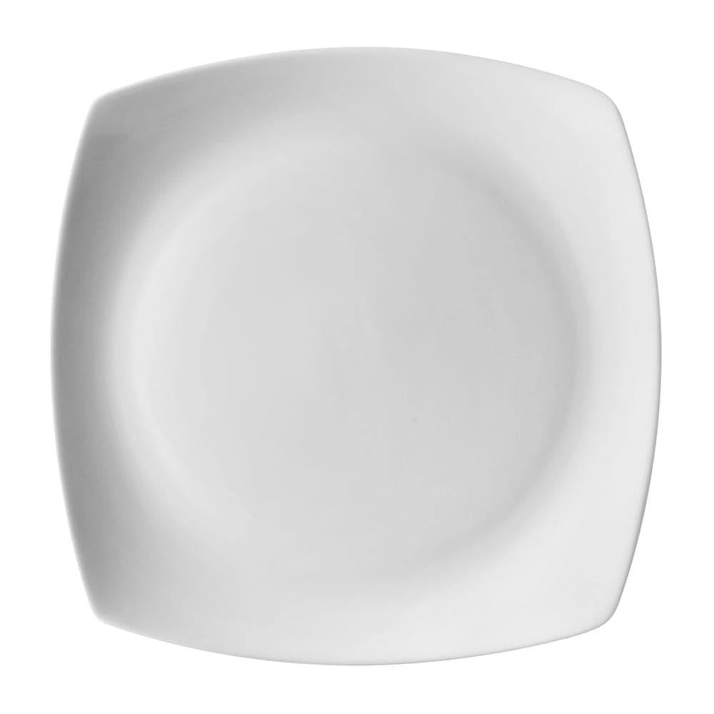 10 Strawberry Street 6" Square Aurora Bread & Butter Plate - Porcelain, White (AUR-5)