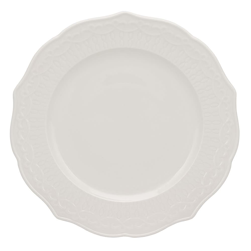 10 Strawberry Street 7 1/2" Round Ever Side Plate - Bone China, White (EVER-0004)