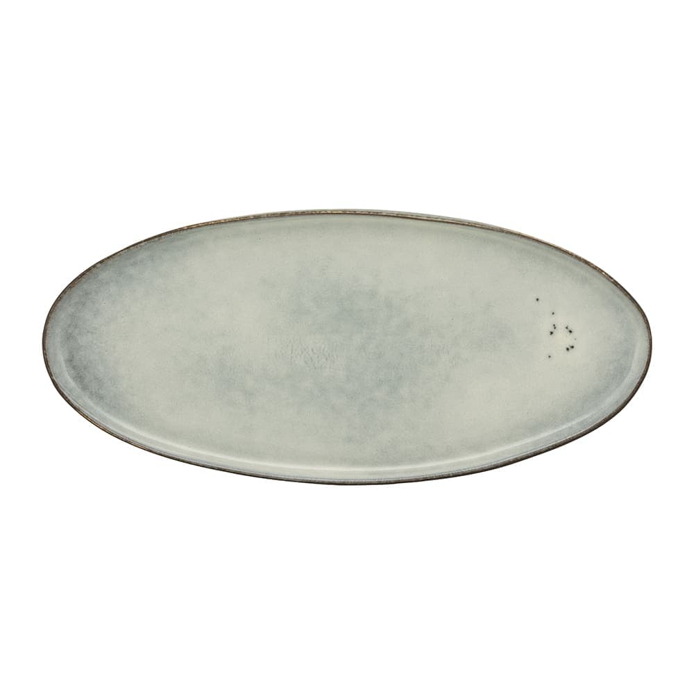 10 Strawberry Street 13" Oval Firenza Platter - Porcelain, Blue (FRZ-14OVL-BLU)