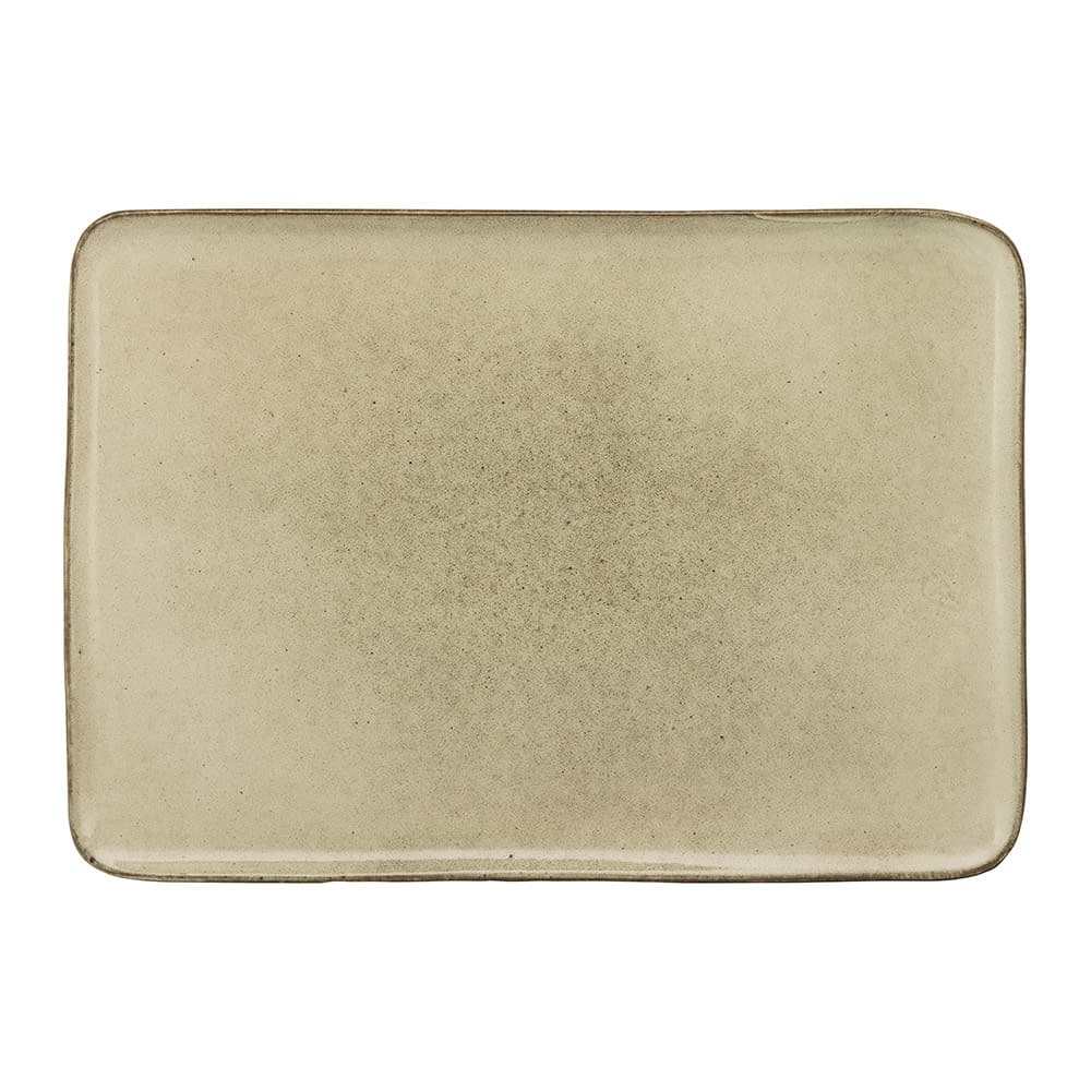 10 Strawberry Street 14" x 9 3/4" Rectangular Firenza Platter - Porcelain, Beige (FRZ-14-REC-BG)