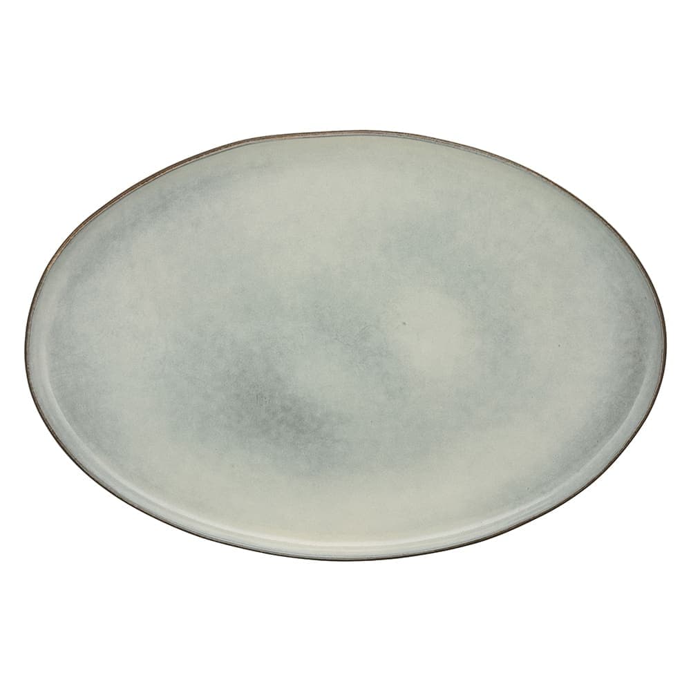 10 Strawberry Street 15 3/5" Oval Firenza Platter - Porcelain, Blue (FRZ-16OV-BLU)