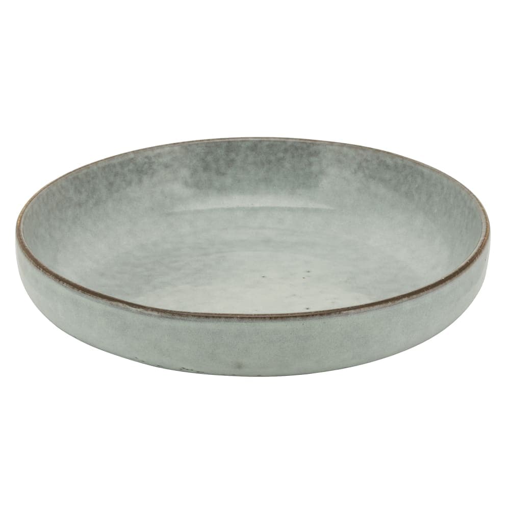 10 Strawberry Street 8 1/2" Round Firenza Deep Plate - Porcelain, Blue (FRZ-9DPPLT-BLU)