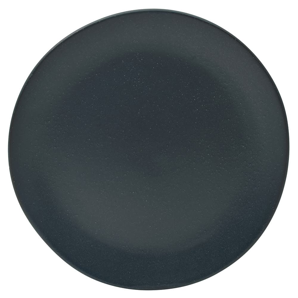 10 Strawberry Street 12 3/4" Round Matte Wave Charger Plate - Ceramic, Black (RPPLE-BLKCHRGR)