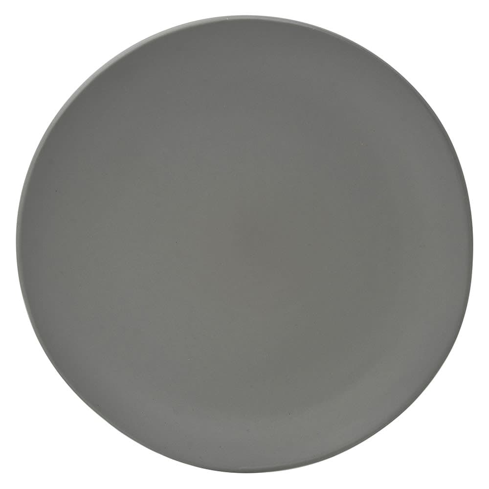 10 Strawberry Street 12 3/4" Round Matte Wave Charger Plate - Ceramic, Gray (RPPLE-GREYCHRGR)