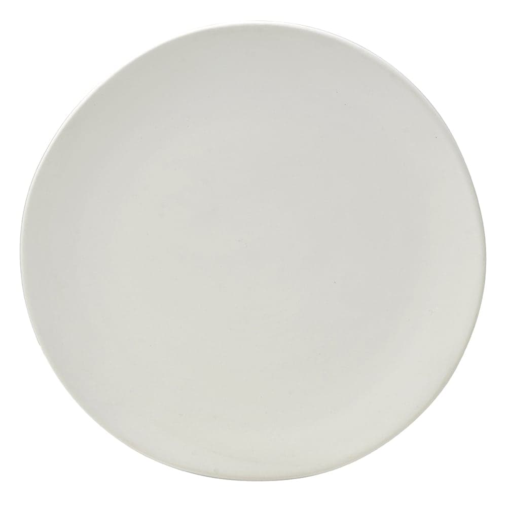 10 Strawberry Street 8" Round Matte Wave Salad/Dessert Plate - Ceramic, White (RPPLE-WHTSLD)