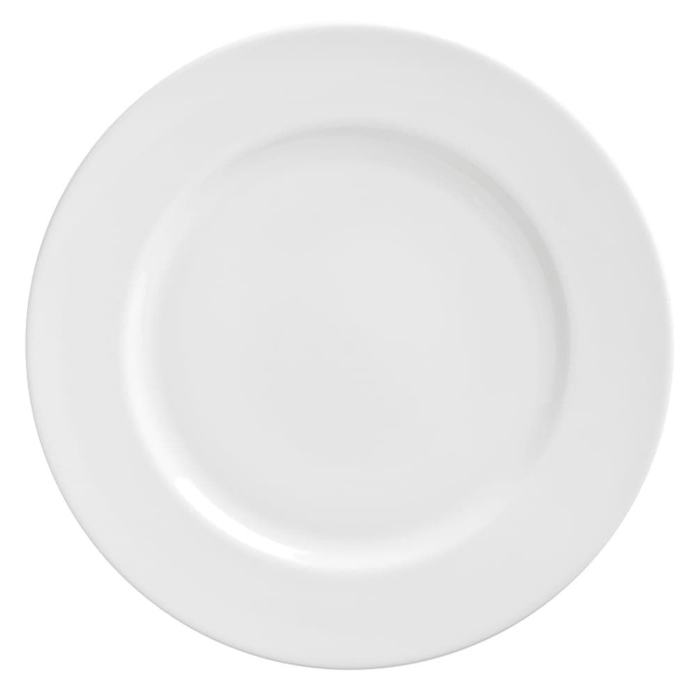 10 Strawberry Street 9 1/8" Round Luncheon Plate - Porcelain, Royal White (RW0002)