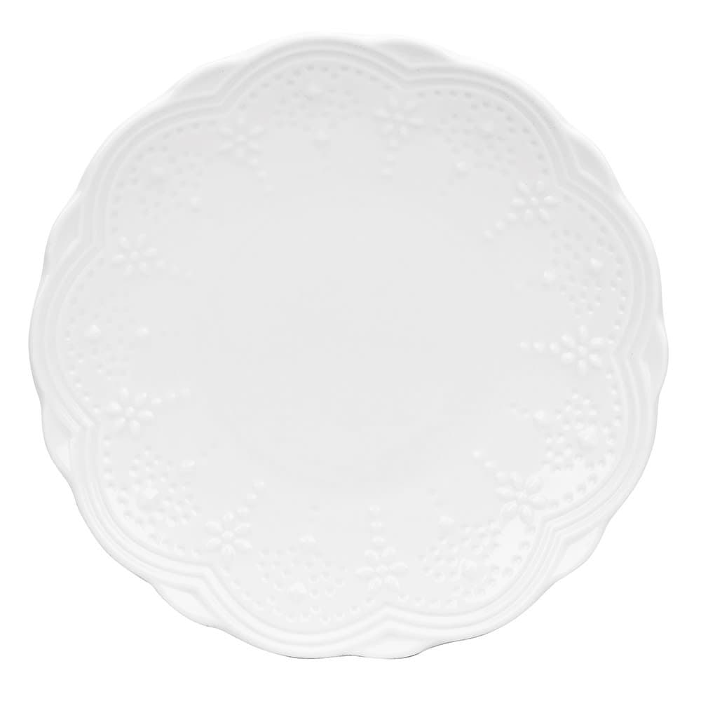 10 Strawberry Street 6 1/8" Round Valentina Bread & Butter Plate - Bone China, White (VTNA-0005)