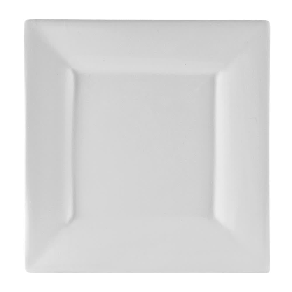 10 Strawberry Street 6 3/8" Square Whittier Bread & Butter Plate - Porcelain, White (WTR-6SQ)