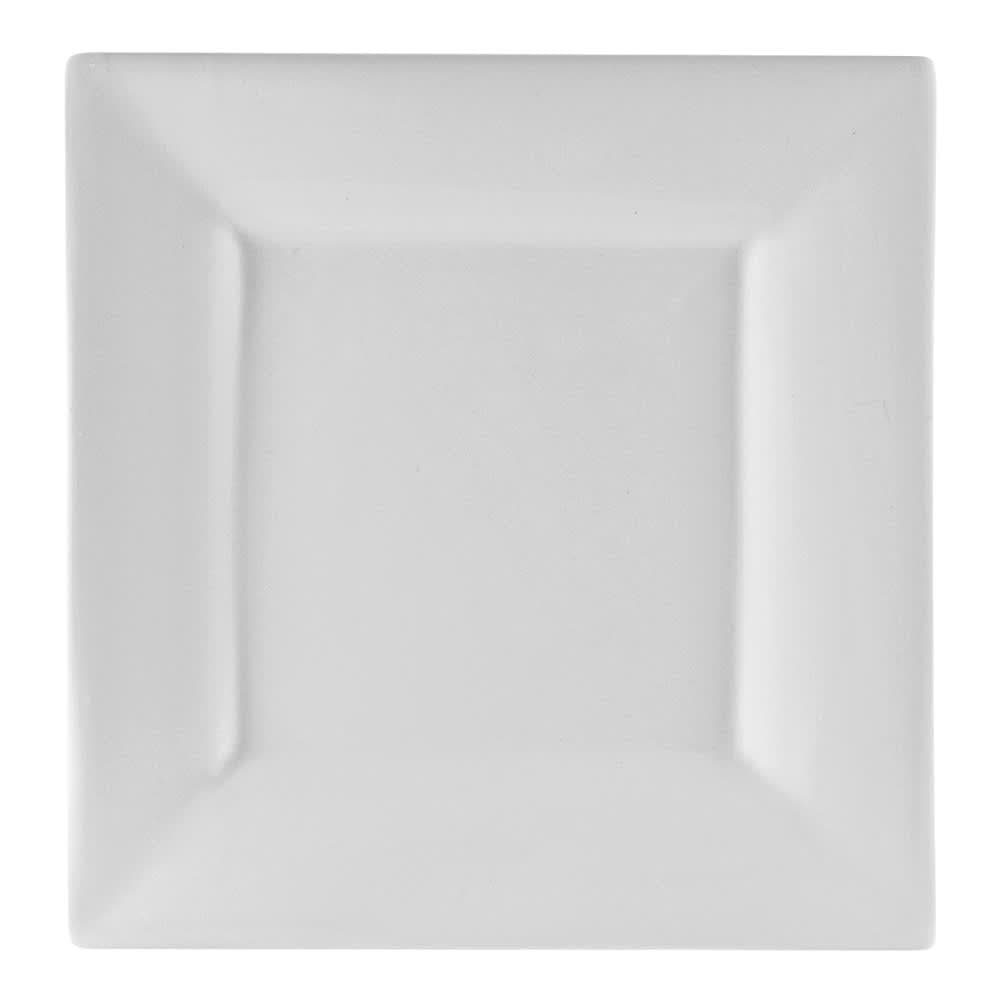 10 Strawberry Street 7 3/8" Square Lunch Plate - Porcelain, White (WTR-8SQ)
